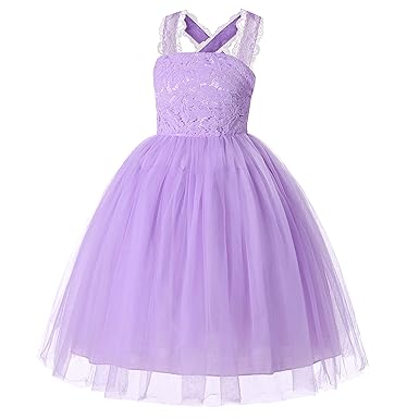 light purple flower girl dresses