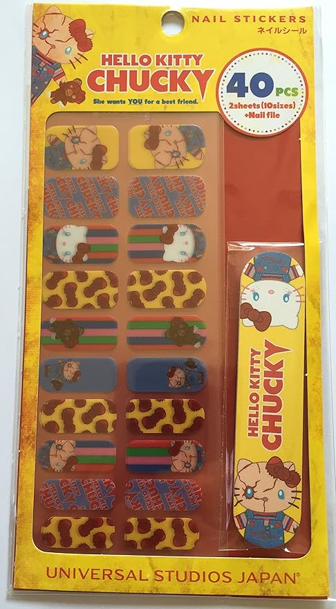 Amazon Hello Kitty Chucky Nail Stickers Usj限定品 ユニバーサル スタジオ ジャパン ネイルアートキット 通販