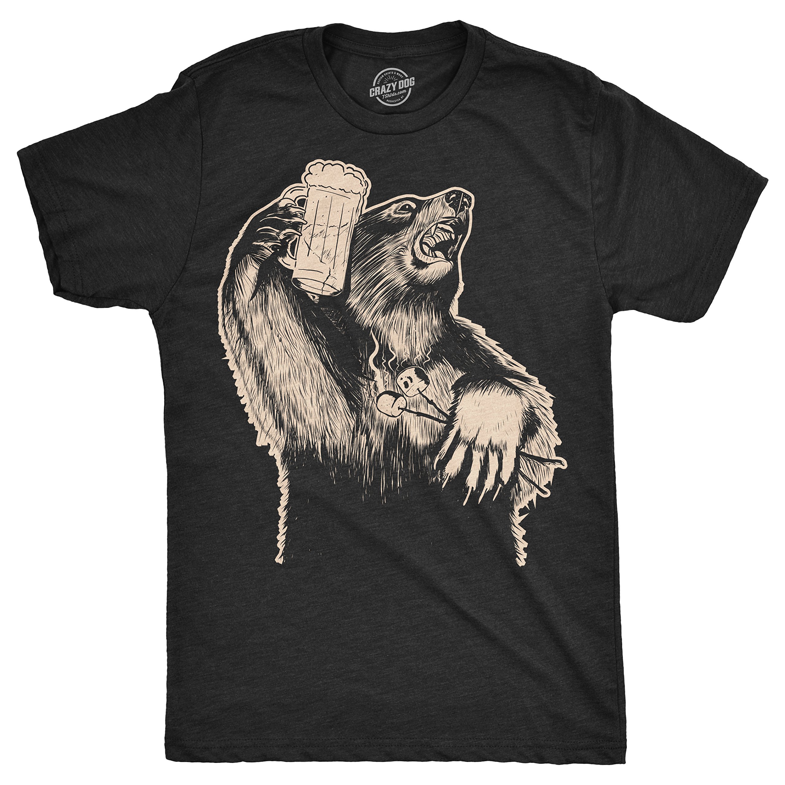 S Party Bear T Shirt Funny Camping Top Hilarious Hunting Gift For Dad