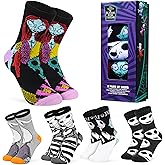 Disney Socks Valentines Day Gifts for Women, Wife, Girlfriend, 5 or 6 Pack, US Size 4‑9, Soft and Breathable Novelty Socks