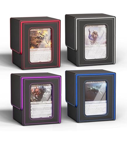 Amazon.com: Fabmaker 4 Pack Deck Box Compatible with MTG Commander