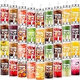 Pickmesh 36 Pcs Employee Appreciation Gifts Thank You Plastic Cups for Staff Inspirational Gifts 13.5 oz Clear Reusable Acrylic Skinny Tumblers with Lid Straw for Women Coworker Teacher (Smile)