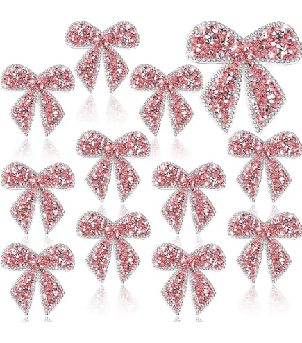 Rhinestone Bow Stickers (6 Pcs) - Self-Adhesive Glitter Decals For Water Bottles, Mugs, Phones - View #14