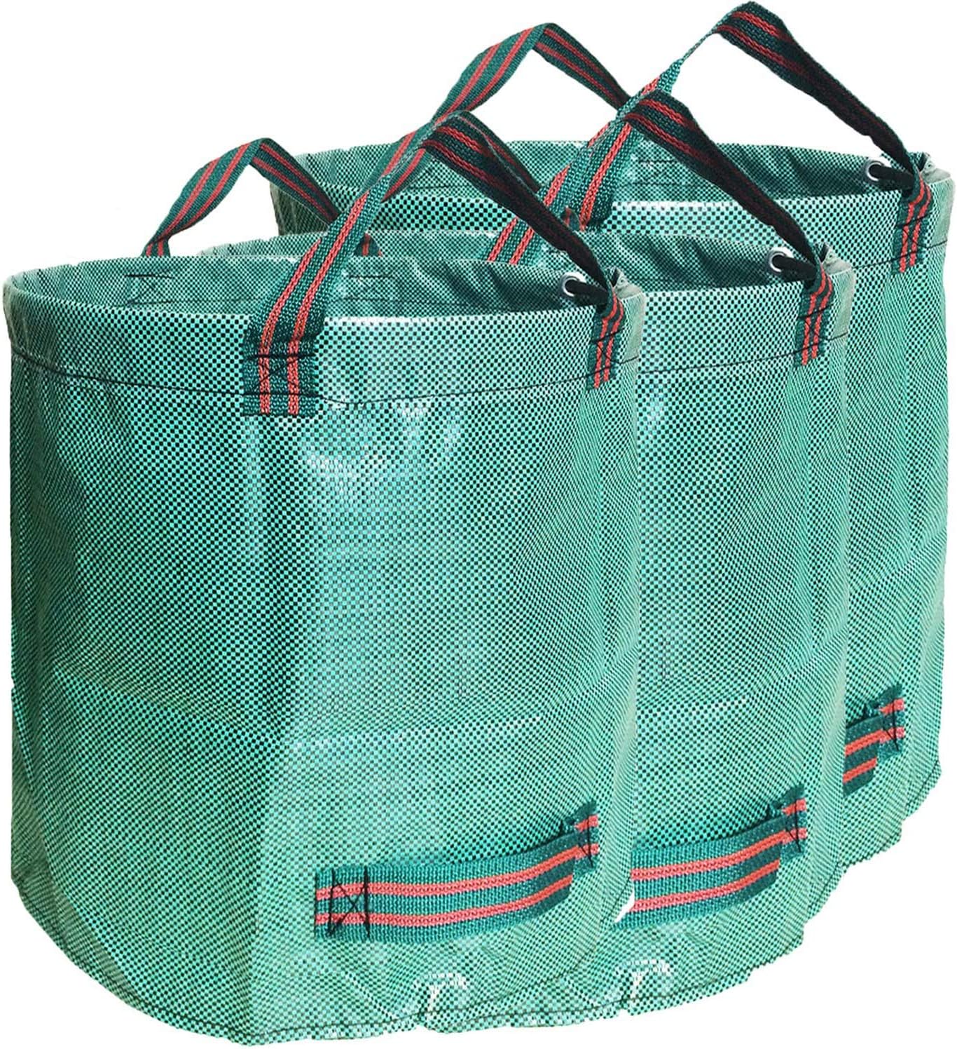 3 Pack 32 Gallons Reusable Lawn Garden Bags (D"30, H18