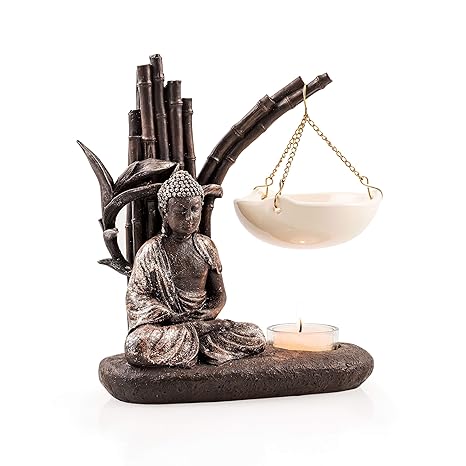 pajoma Duftlampe Buddha, aus Kunstharz, Höhe 13 cm