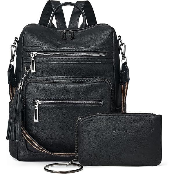 4233 Backpack Purse PU Leather Anti-theft Fashion Shoulder Bag Travel Amazon.com: Puwuzixi Backpack Purse for Women, PU Leather  main image 4