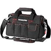 Workpro 12-inch Close Top Wide Mouth Storage Tool Bag, W081020A