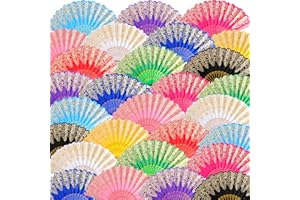 Geetery 30 Pcs Folding Hand Fan for Line Dancing Spanish Boots on The Ground Fans Gifts Bulk Colorful Silk Popping Rave for Women Tea Party Wedding Church Halloween Costume(Embroidery,Elegant Colors)
