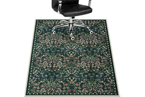 Anidaroel Floral Office Chair Mat for Hardwood Floor, 36"x48" Desk Chair Mat for Hard Floors, Under Desk Rug for Rolling Chair, Anti-Slip Computer Chair Mats, Low Pile Carpet Protector Mat