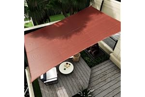 Vexoria Sun Shade Sail Canopy, 10' x 13' Rectangle 95% UV Block Shade Cover for Outdoor, Backyard Patio, Lawn, Garden, Sandbox Carpor Brick Red