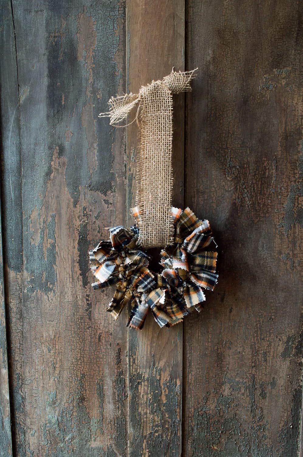 Amazon Com Brown Plaid Burberry Style Country Cottage Fall Wreath