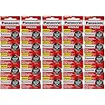 Panasonic CR2032 3 Volt Lithium Coin Cell Battery - 25 Batteries