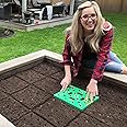 Seeding Square – Seed Sowing Template for Maximum Harvest - Square Foot Gardening Tool Kit – Includes: Color Coded Seed Space