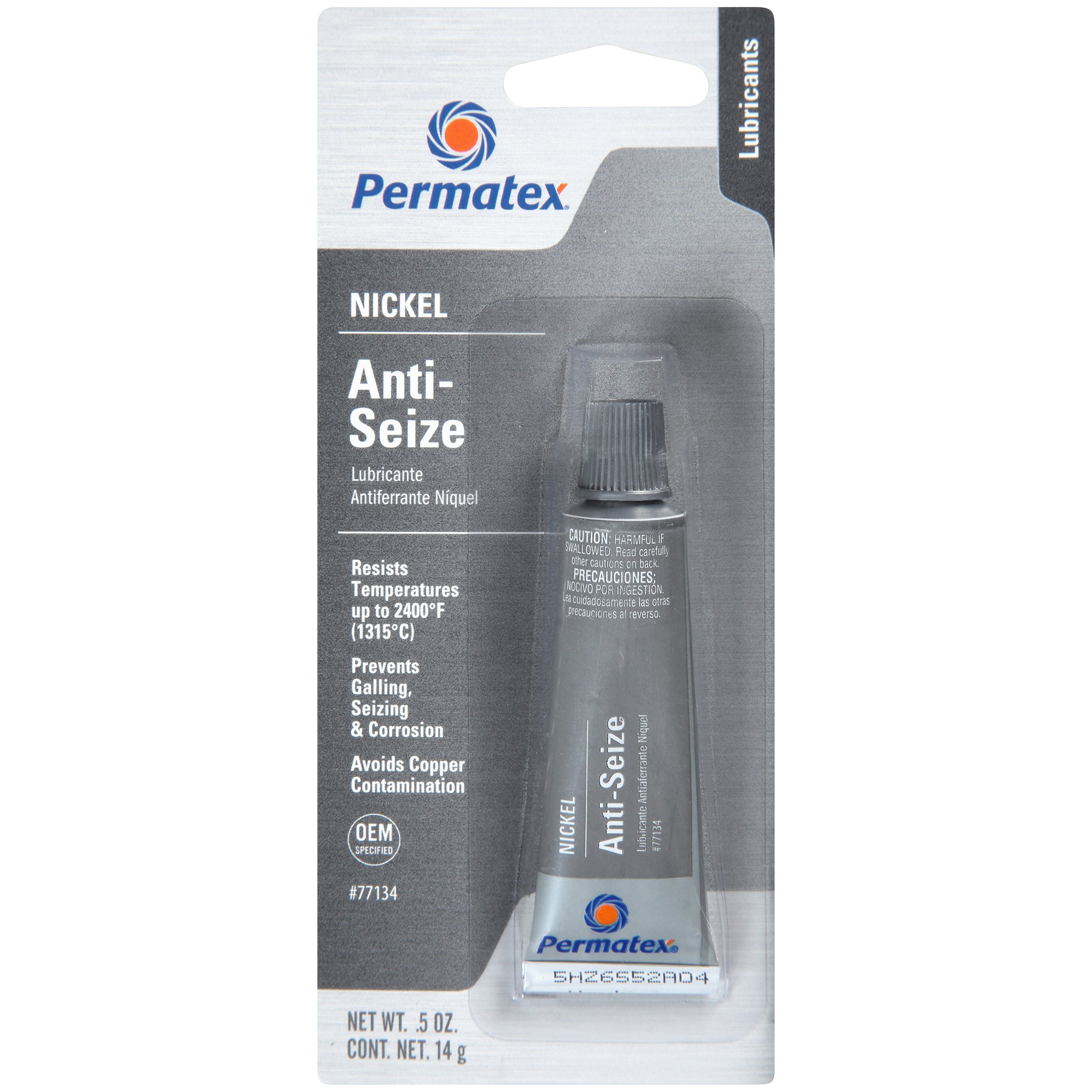 Permatex 77134 Nickel AntiSeize Lubricant, 0.5 oz Tube (Pack of 6