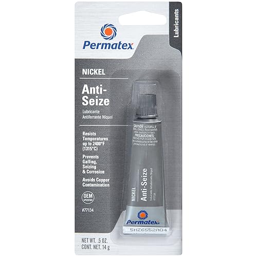 Permatex 77134 Nickel AntiSeize Lubricant, 0.5 oz Tube (Pack of 6
