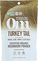 Om Mushroom Superfood, Organic Om Turkey Tail 100G, 3.5 Ounce