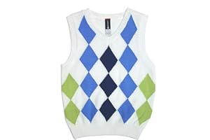 SPROCKETS & CO Sprockets Boy's Argyle V-Neck Knit Sweater Vest