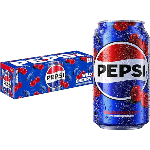 PEPSI COLA SODA, WILD CHERRY, 12 FL OZ...