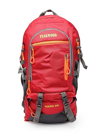 Teakwood 50 Ltrs Red Rucksack (RS_BK_01_RED)