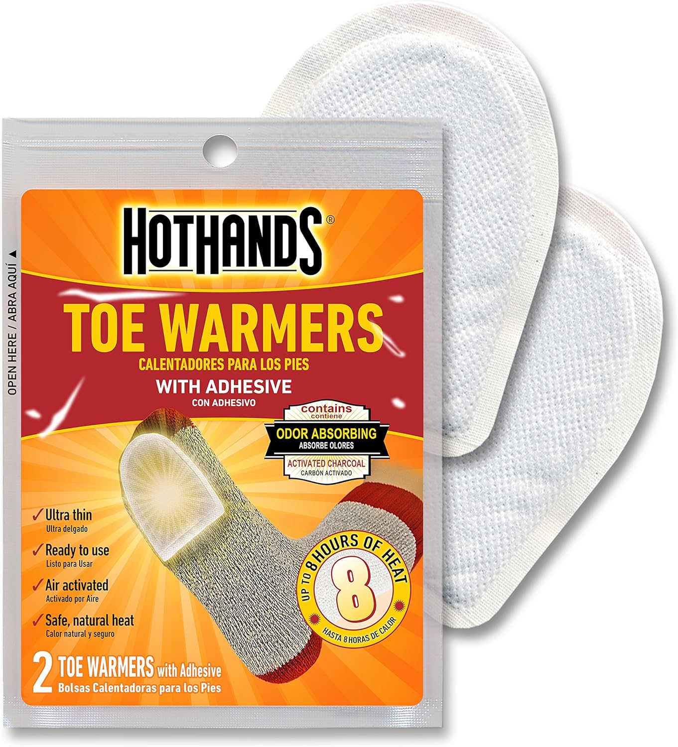 HotHands Hand & Toe Warmers - Long Lasting Safe Natural Odorless Air Activated Warmers - 24 Pair OF Hand Warmers & 8 Pair Of Toe Warmers: Sports & Outdoors