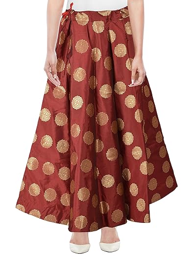 Maroon ethnic skirt Clearance