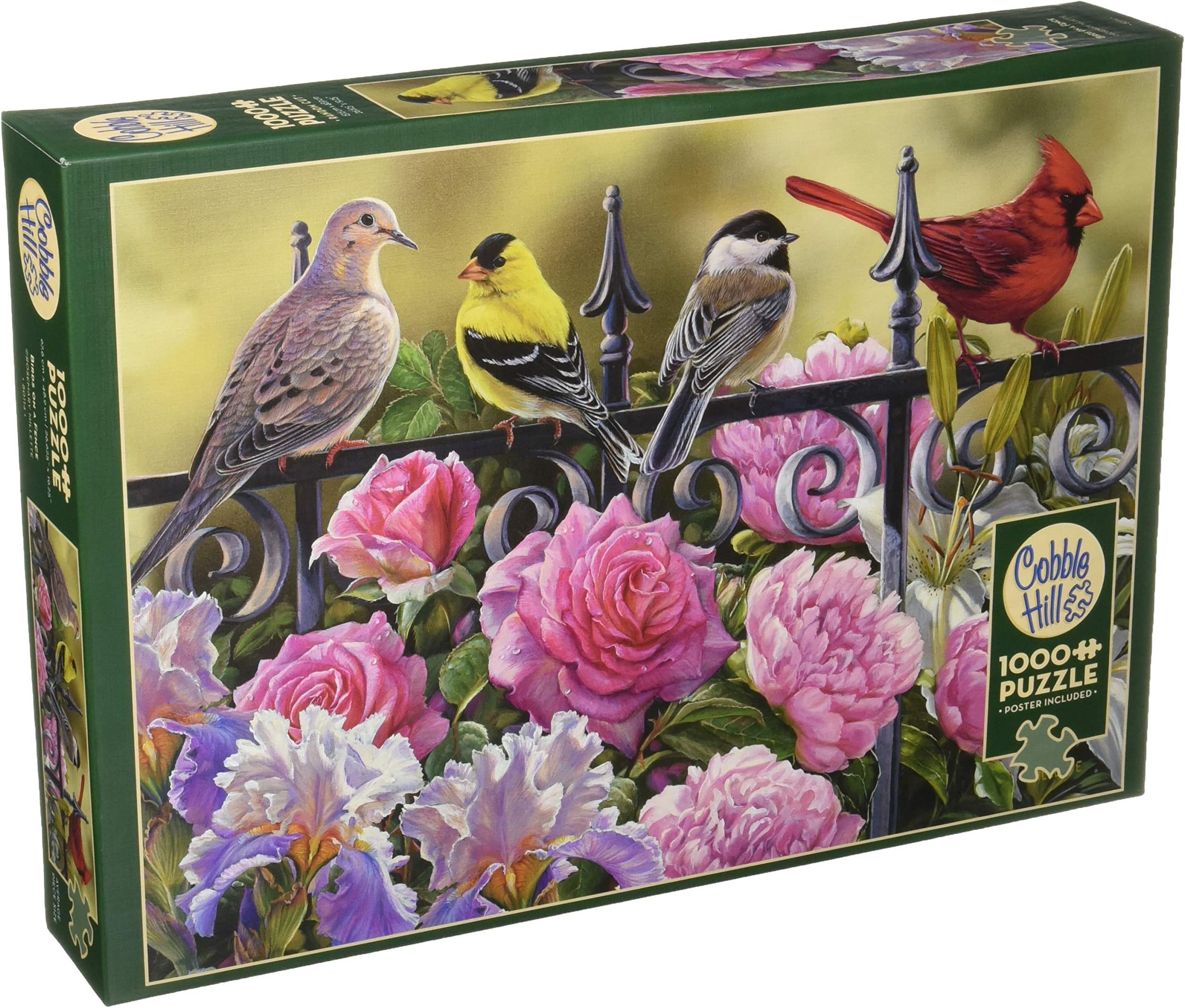 Cobblehill 80114 1000 pc Birds on a Fence Puzzle, Various