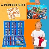 Marvel Avengers Art Set for Kids 130+ Pcs Colouring Pencils Pens Crayons view 3