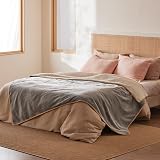 LE SURE Waterproof Fleece Blanket 152x203cm Grey Dog Blanket Reversible view 6
