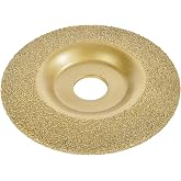 ILOVETOOL 4.5" Convex Diamond Cup Wheel 46 Grit | Convex Vacuum Brazed Grinding Disc, 115mm 7/8" Arbor, Gold Anti-Rust, for Concrete Grinder, Stone, Metal