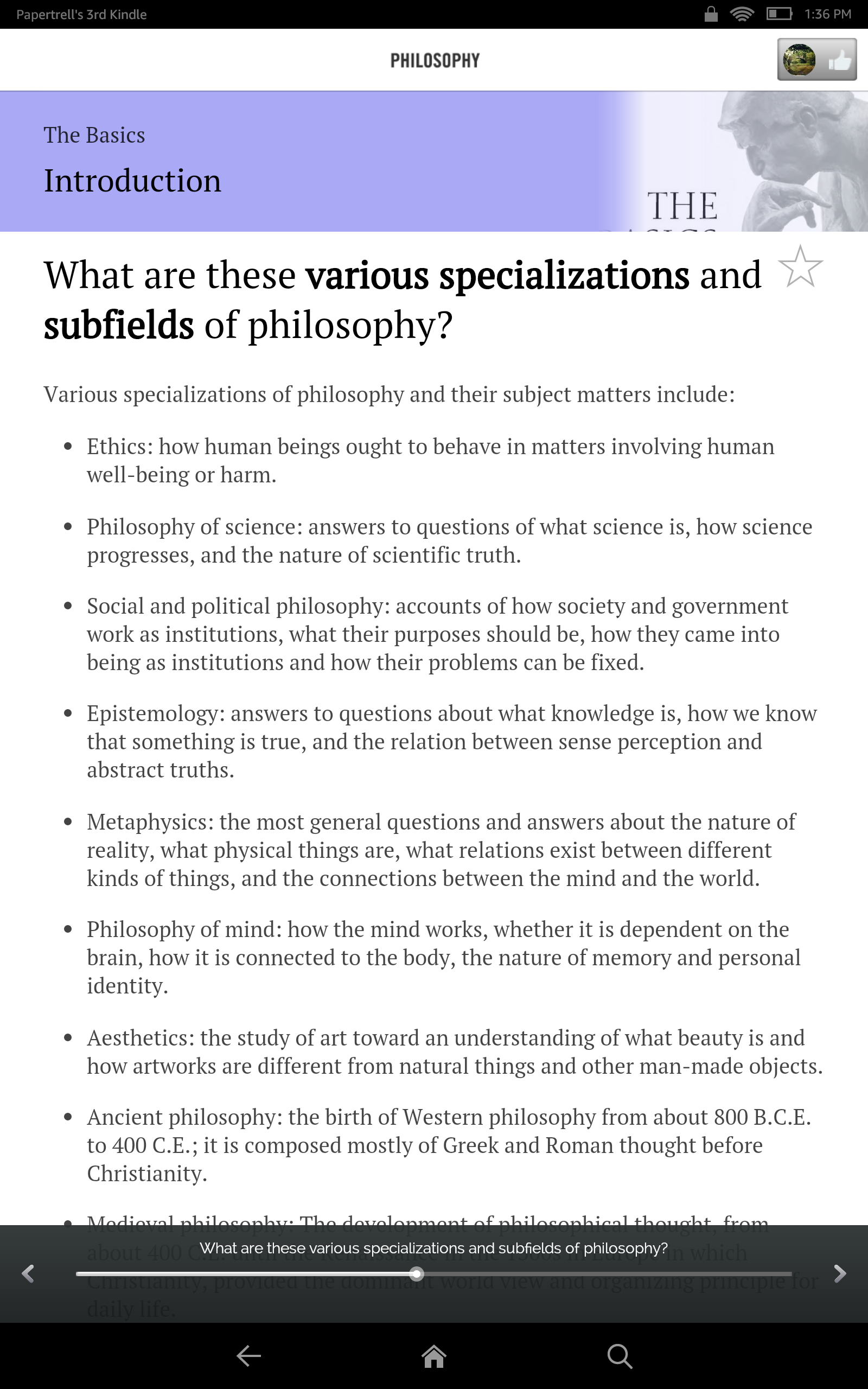 The Handy Philosophy Answer Book