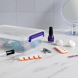 IRIS USA 3 Qt. Plastic Craft Storage Container Bins