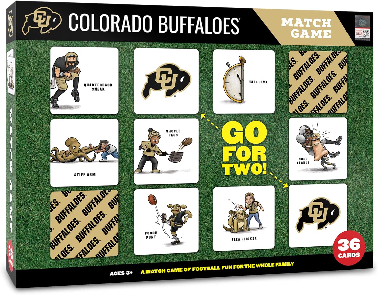 YouTheFan NCAA Colorado Buffaloes Memory Match Game : Sports & Outdoors