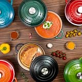 Nuovva Enamelled Cast Iron Dutch Oven Pot 2.1 Qt with lid 20cm Grey view 4