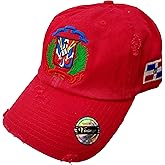 Adjustable Vintage Cap Dominican Republic Shield and Flag Cap