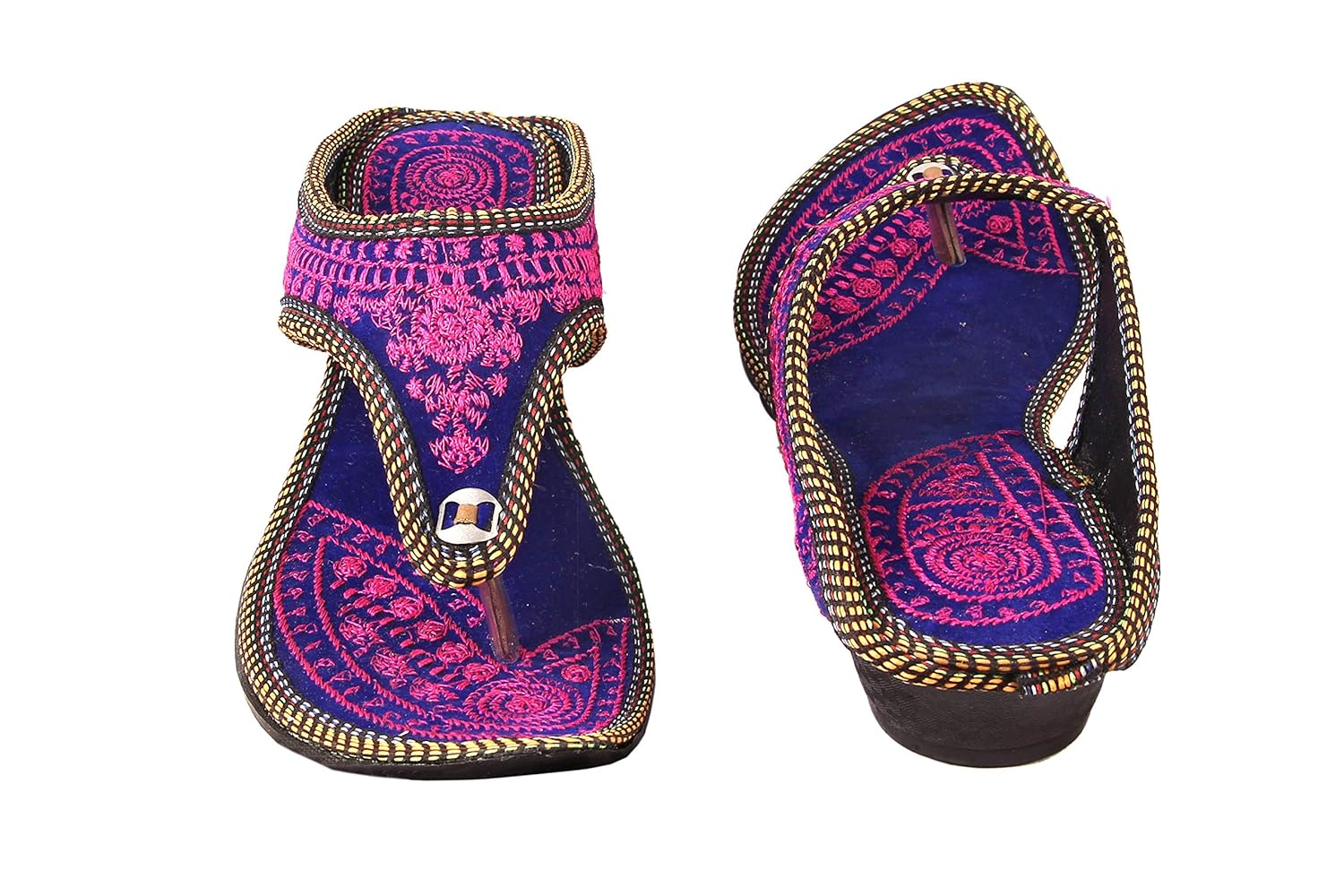 femme royale women's velvet gold sandals