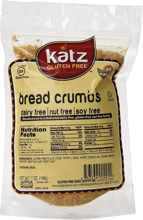 Katz Gluten Free Bread Crumbs, 7 Ounce by Katz Gluten Free Amazon.ca