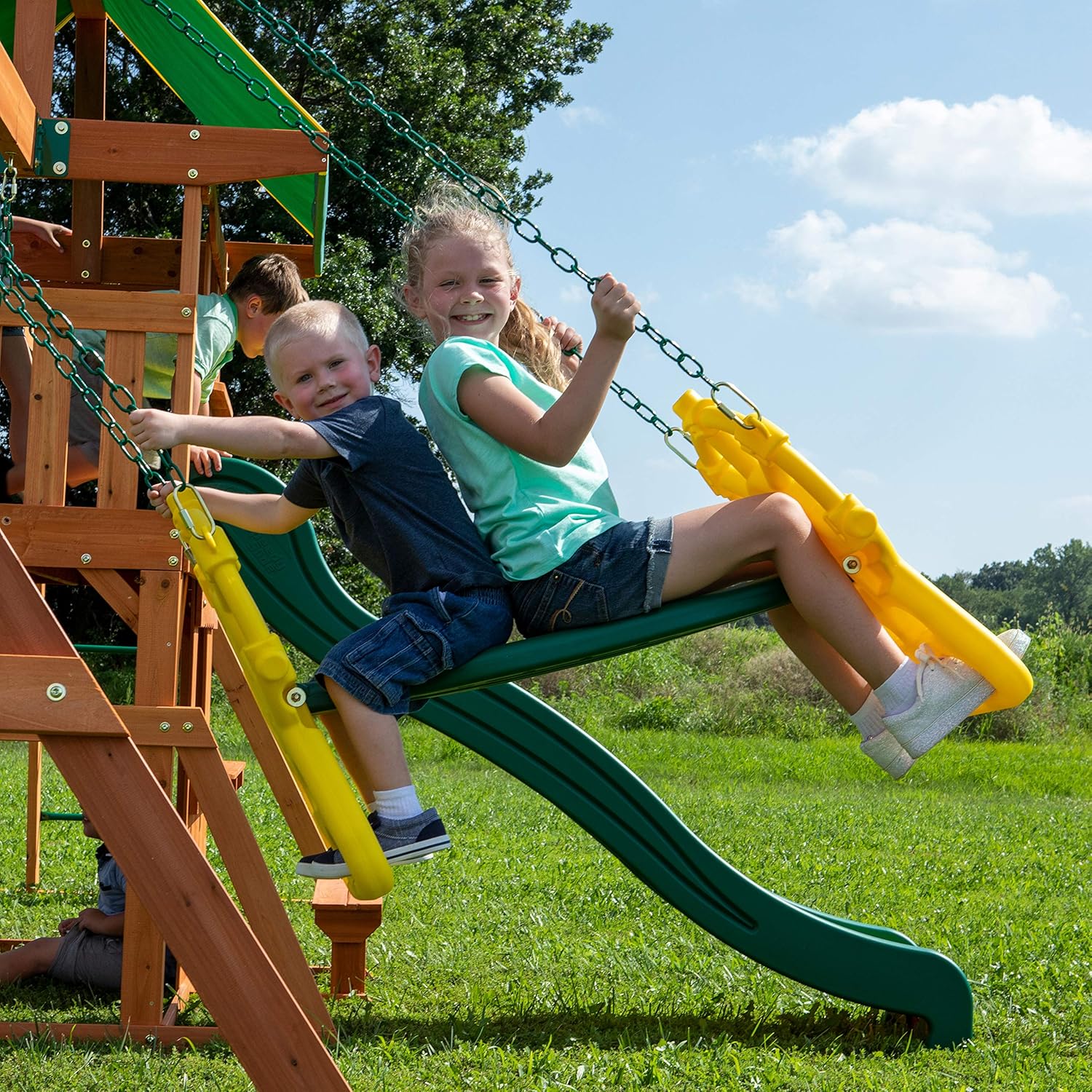 adventure playsets prairie ridge all cedar swingset