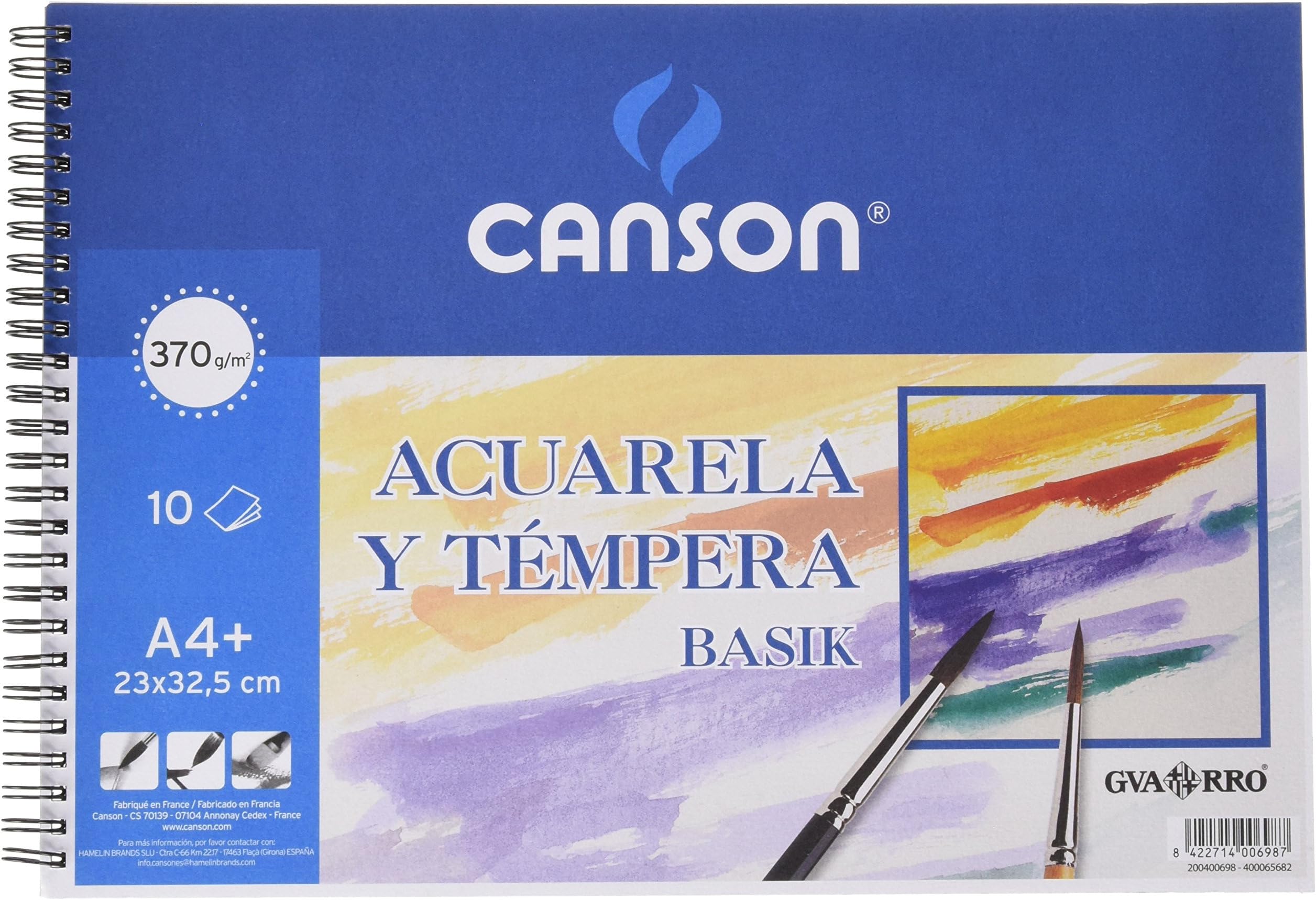 Guarro Canson 822647 A4 370 g Notepad of 10 PagesThe Forest Stewardship Council