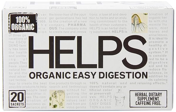 HELPS ORGANIC HERBAL TEAS, EASY DIGESTION, 20 COUNT...