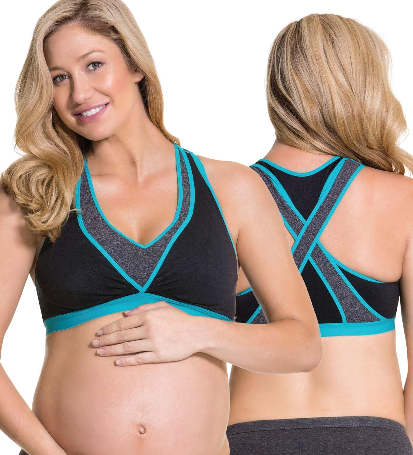 Cake Maternity Lotus Pumping Bra Hands Free, Maternity Sports Bra: Clothing
