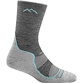 Darn Tough Vermont Women's Light Hiker Micro Crew Cushion Socks (1967) | Breathable Lightweight Merino Wool, Durable Targeted