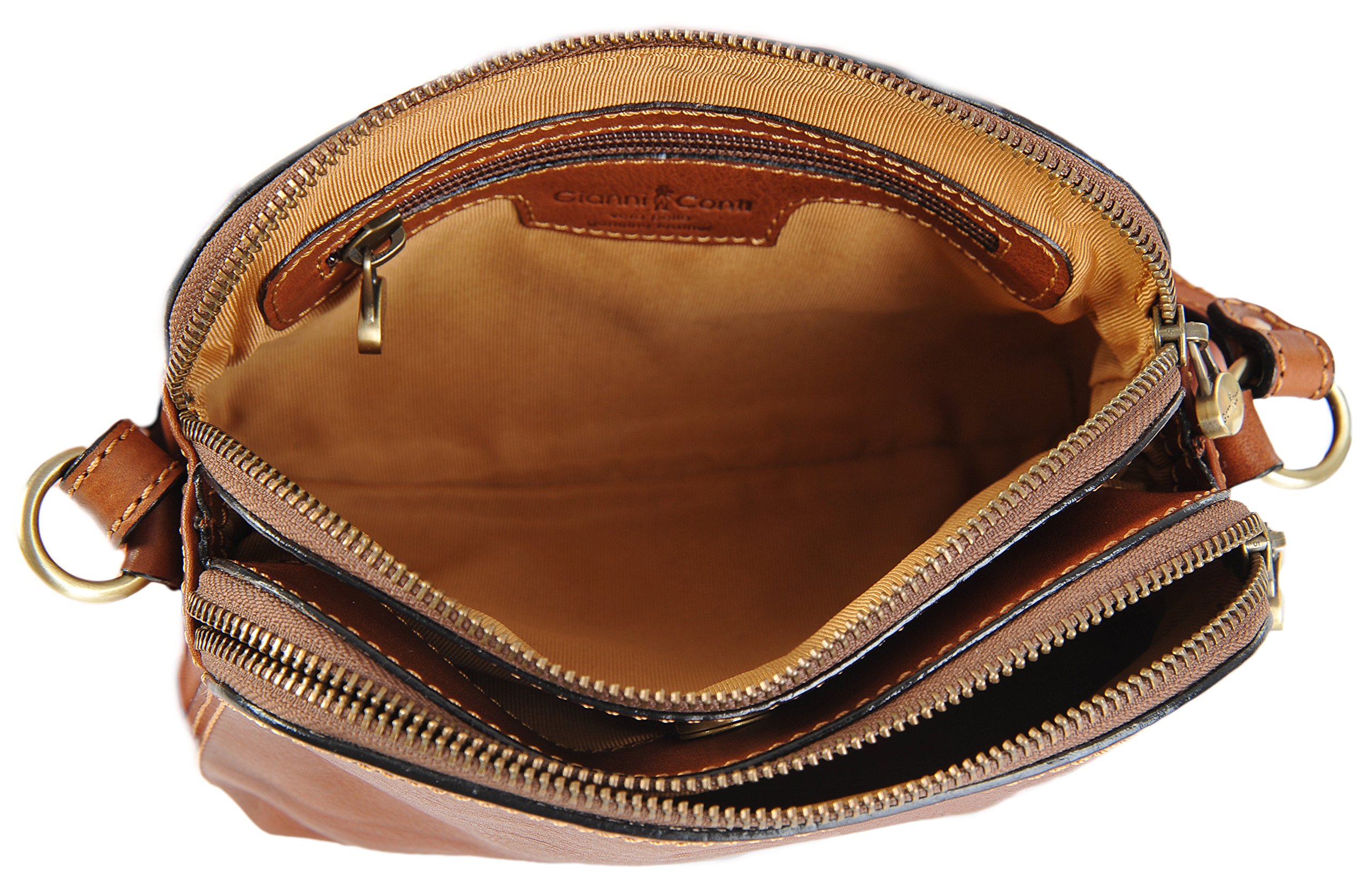 Small Italian Leather Classic 3 Section Shoulder Handbag 916315 Buy