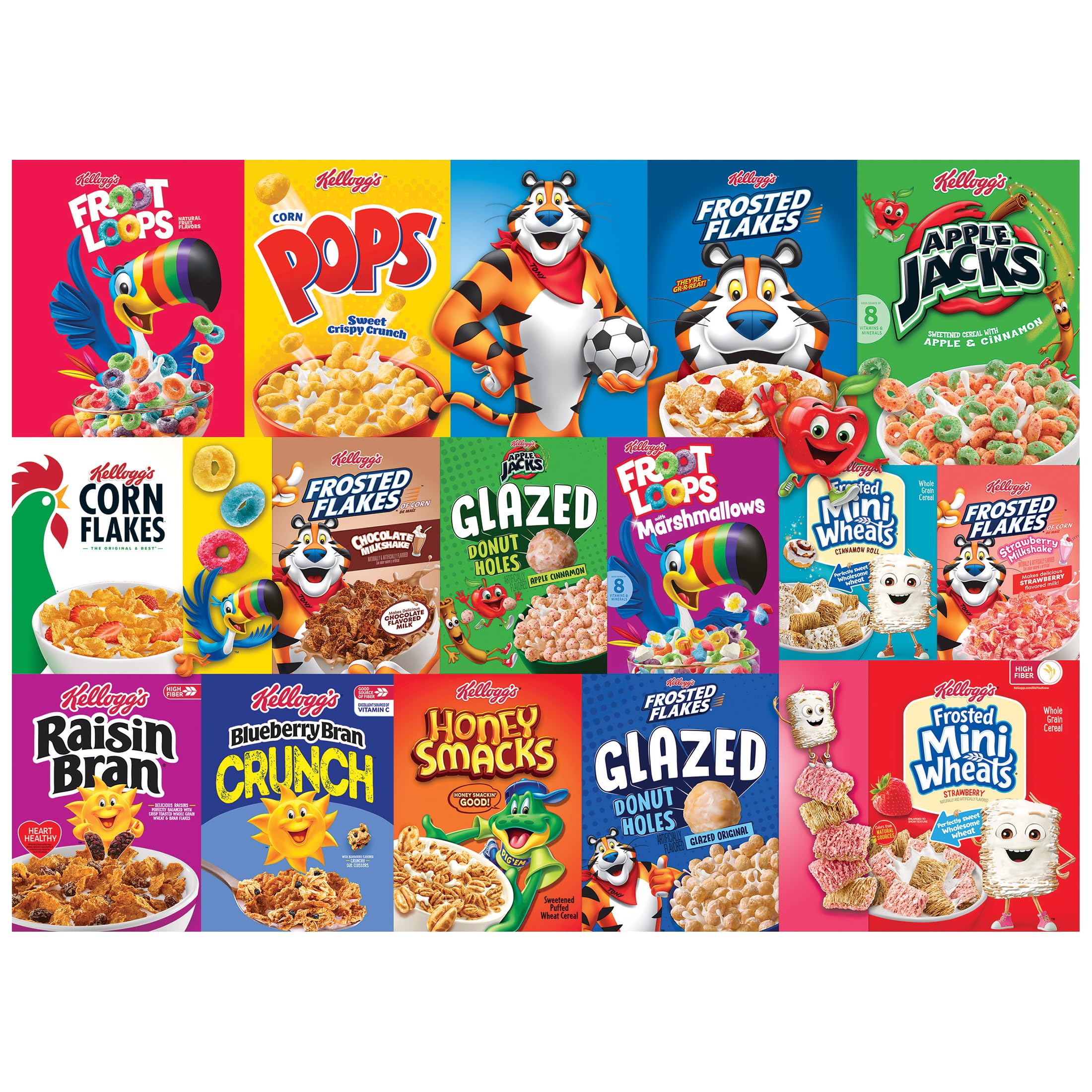 Photo 1 of RoseArt - Kellogg's - Cereal Favorites Modern - 1000 Piece Jigsaw Puzzle