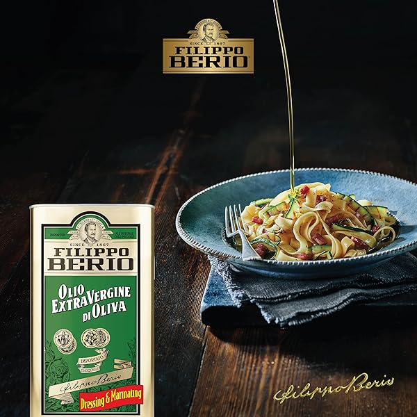 FILIPPO BERIO COLD PRESSED EXTRA VIRGIN OLIVE OIL, 1 LITER TIN (33.8 OUNCE)