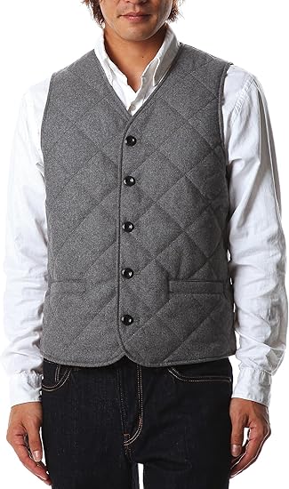Amazon Co Jp Ball キルティングベスト メンズ 服 ファッション小物