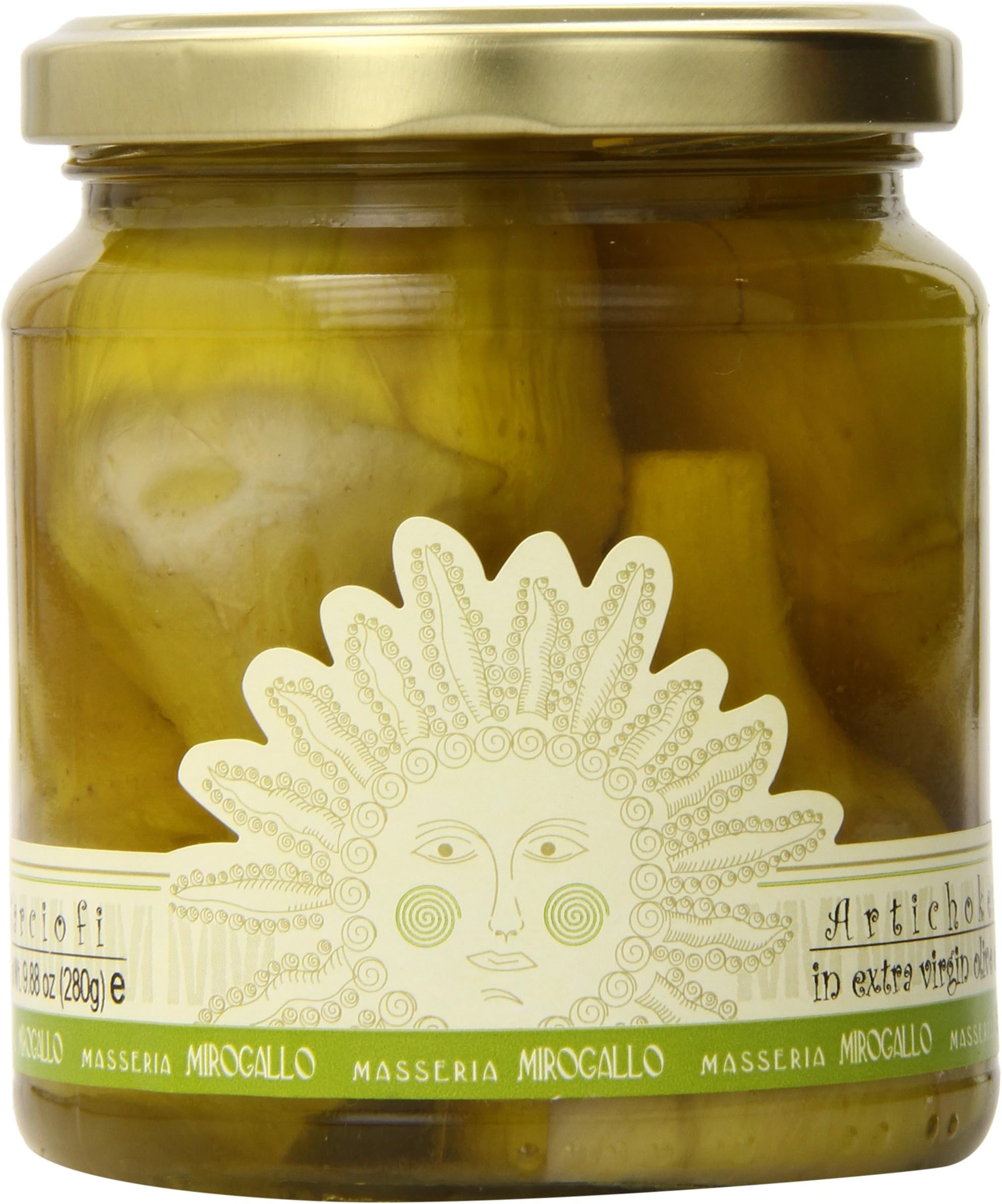 Masseria Mirogallo Artichoke Hearts In Extra Virgin Olive Oil, 9.9 Ounce