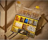 STANLEY Pro Toolbox Deep Storage Organiser Clear Lid 8 Removable Compartments view 4