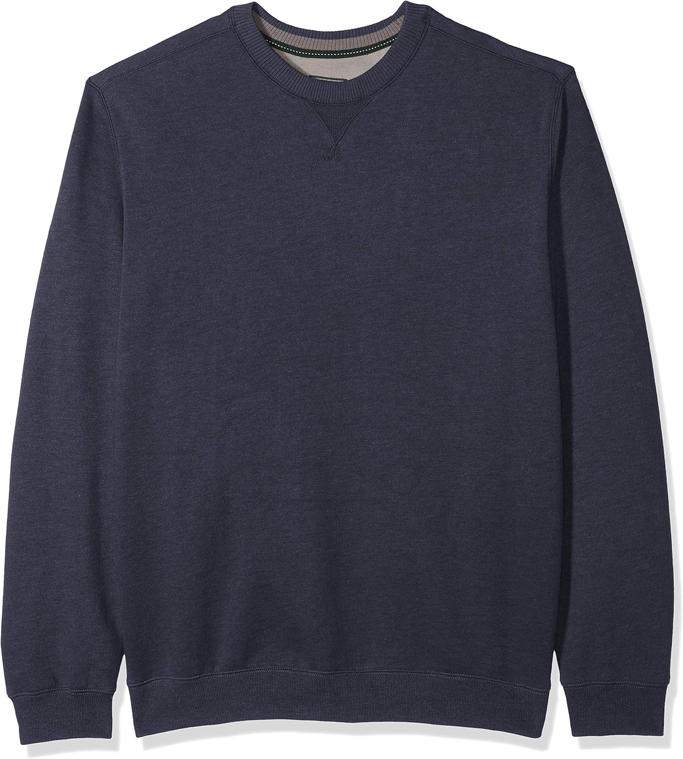 G.H. Bass & Co. Men's Big and Tall Mountain Fleece Long Sleeve Sueded Fleece Crewneck: Clothing