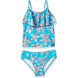 Kanu Surf Costume Intero A Due Pezzi Tankini Per Ragazze – Sportivo Con Regolazione Halter – Fantasia Daisy Beach