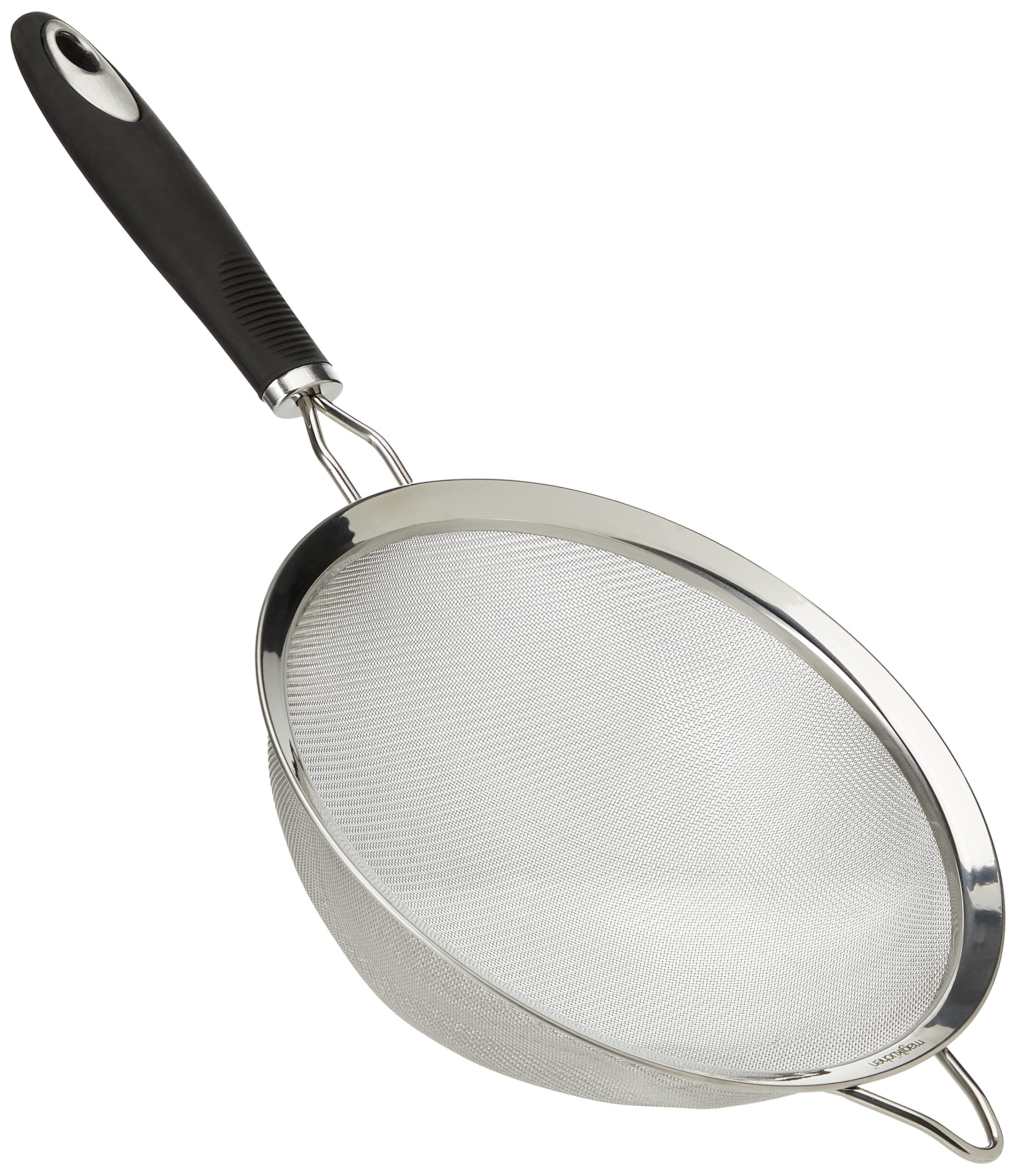 BUY THIS NOW!! Strain Seeds, Sift Flour To Bake, Wash Foods With Super Ease!! Best Selling Stainless Steel Fine Mesh Sieve, 20 cm Colander Strainer + Big 12" * 12" Nut Milk Bag, Strong Grip - Durable - Stylish - Heat Resistant & Long Handle, Lifetime Guarantee!!